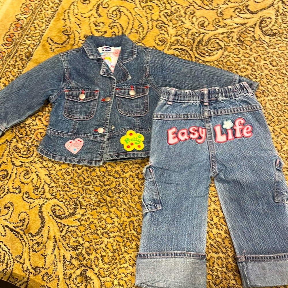 Chicco two piece denim outfit